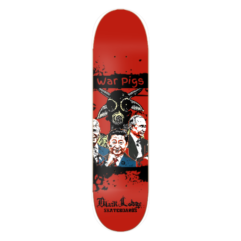 Black Lodge skateboards war pigs